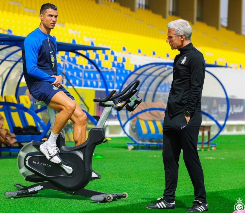 التحاق رونالدو بمعسكر النصر في البرتغال